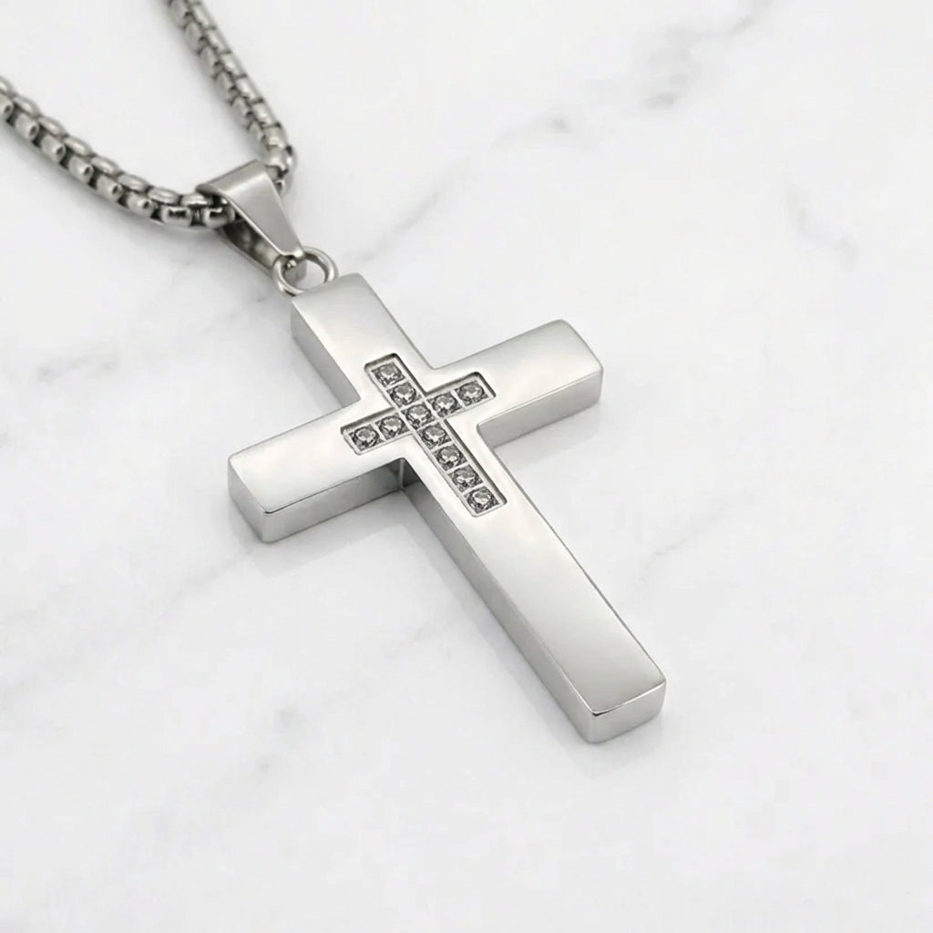 PLNDSKI Cross Necklace v3.0 - Silver