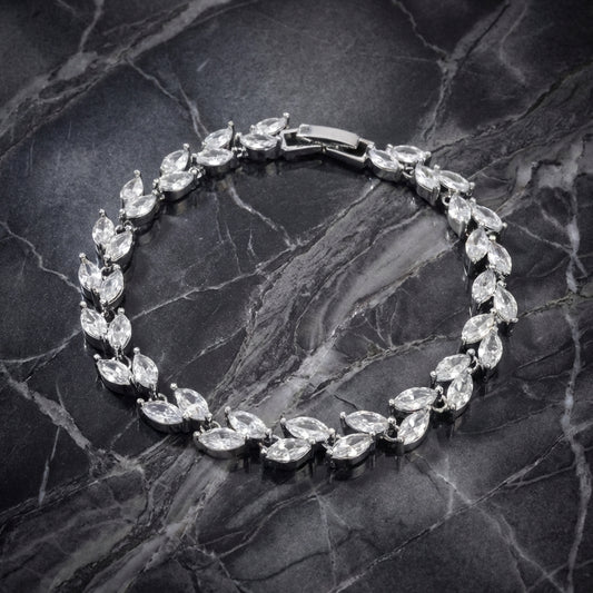 Crystal Leaf - Silver