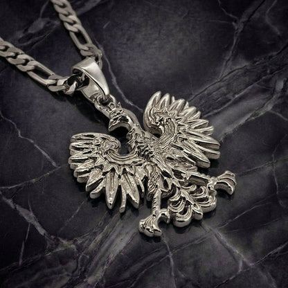 PLNDSKI Eagle Pendant Necklace - Silver