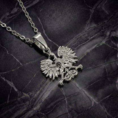 PLNDSKI Mini Eagle Pendant Necklace - Silver
