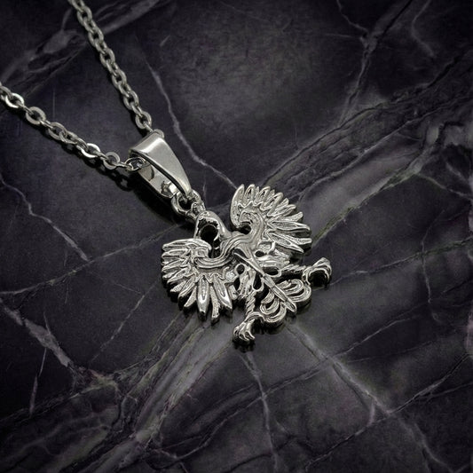 PLNDSKI Mini Eagle Pendant Necklace - Silver