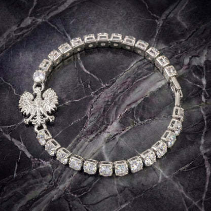 PLNDSKI Eagle Tennis Bracelet - Silver