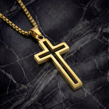 PLNDSKI Cross Necklace v4.0 -Gold