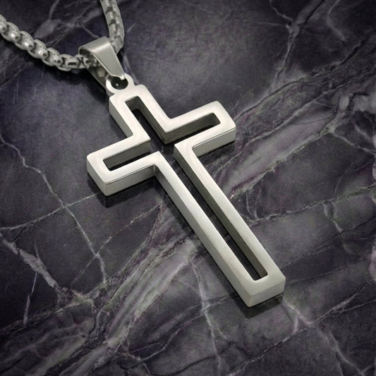 PLNDSKI Cross Necklace v4.0 - Silver