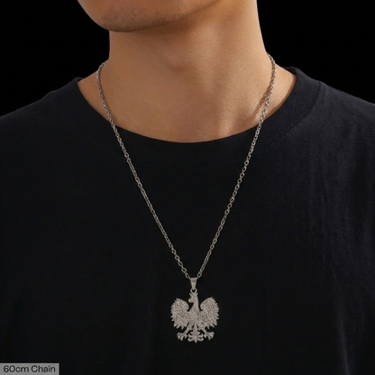 PLNDSKI Iced Eagle Necklace - Silver