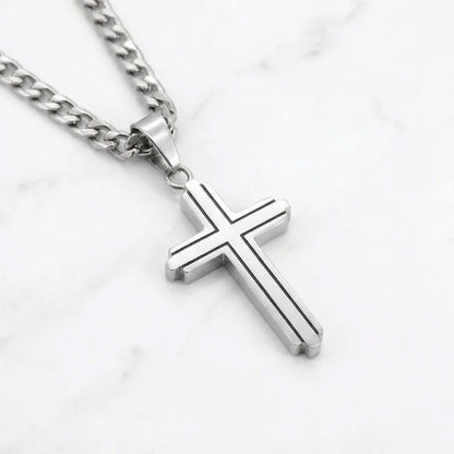 PLNDSKI Cross Necklace v2.0 - Silver