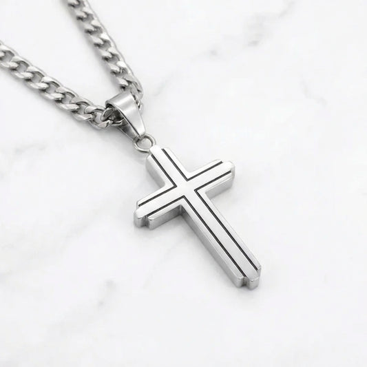 PLNDSKI Cross Necklace v2.0 - Silver