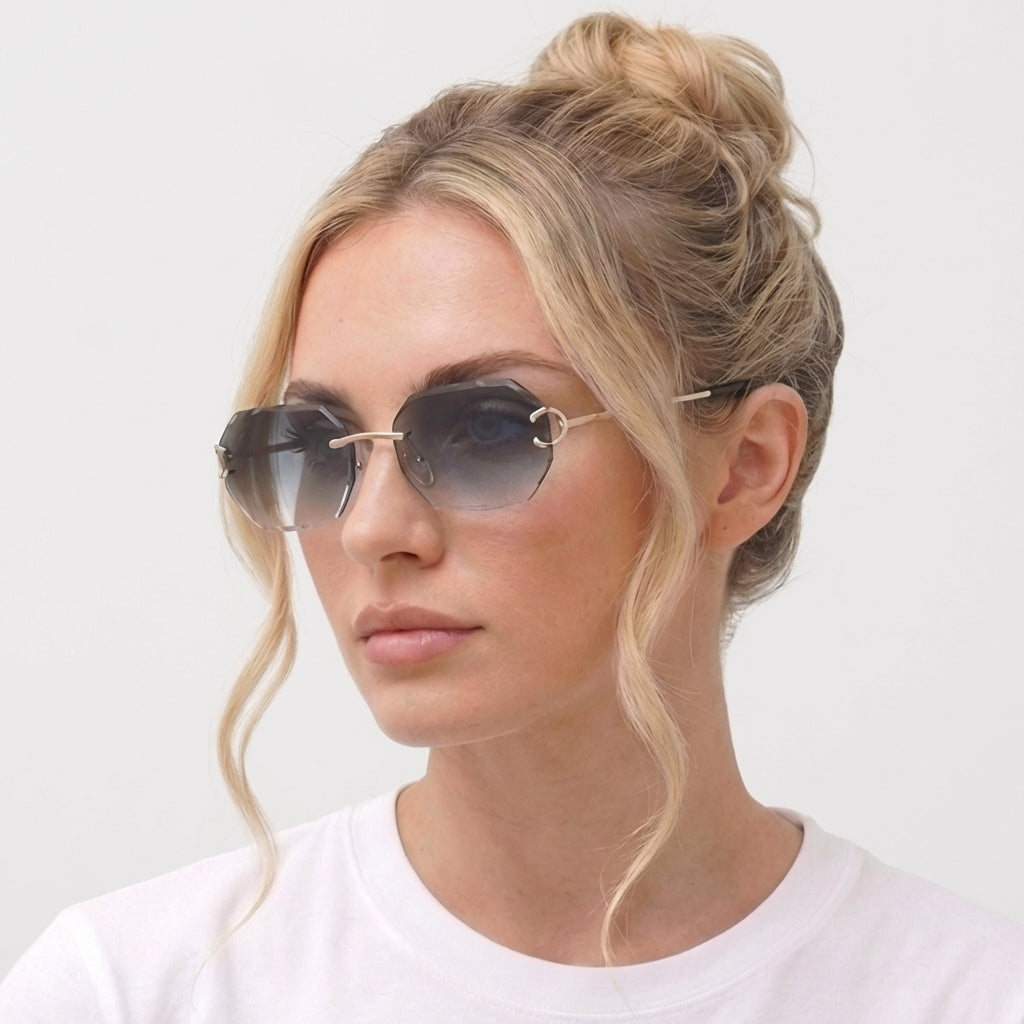 PLNDSKI Crystals Sunglasses - Black