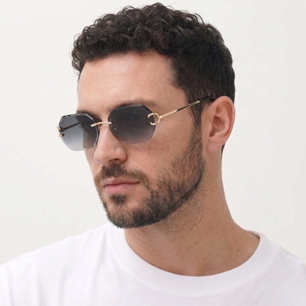 PLNDSKI Crystals Sunglasses - Black