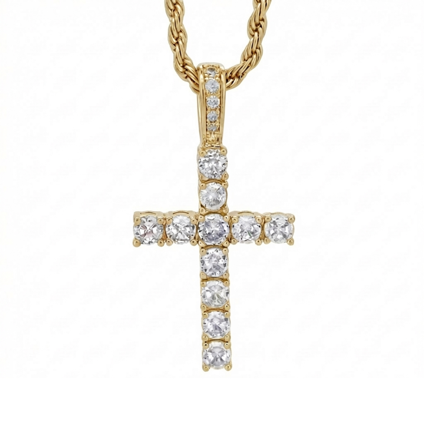PLNDSKI Cross Gem Necklace V2.0 - Gold