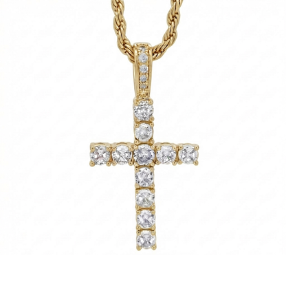 PLNDSKI Cross Gem Necklace V2.0 - Gold