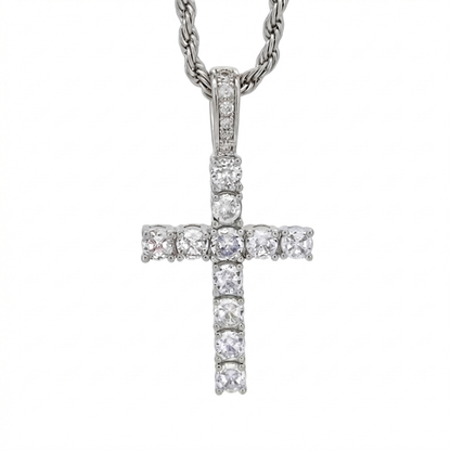 PLNDSKI Cross Gem Necklace V2.0 - Silver
