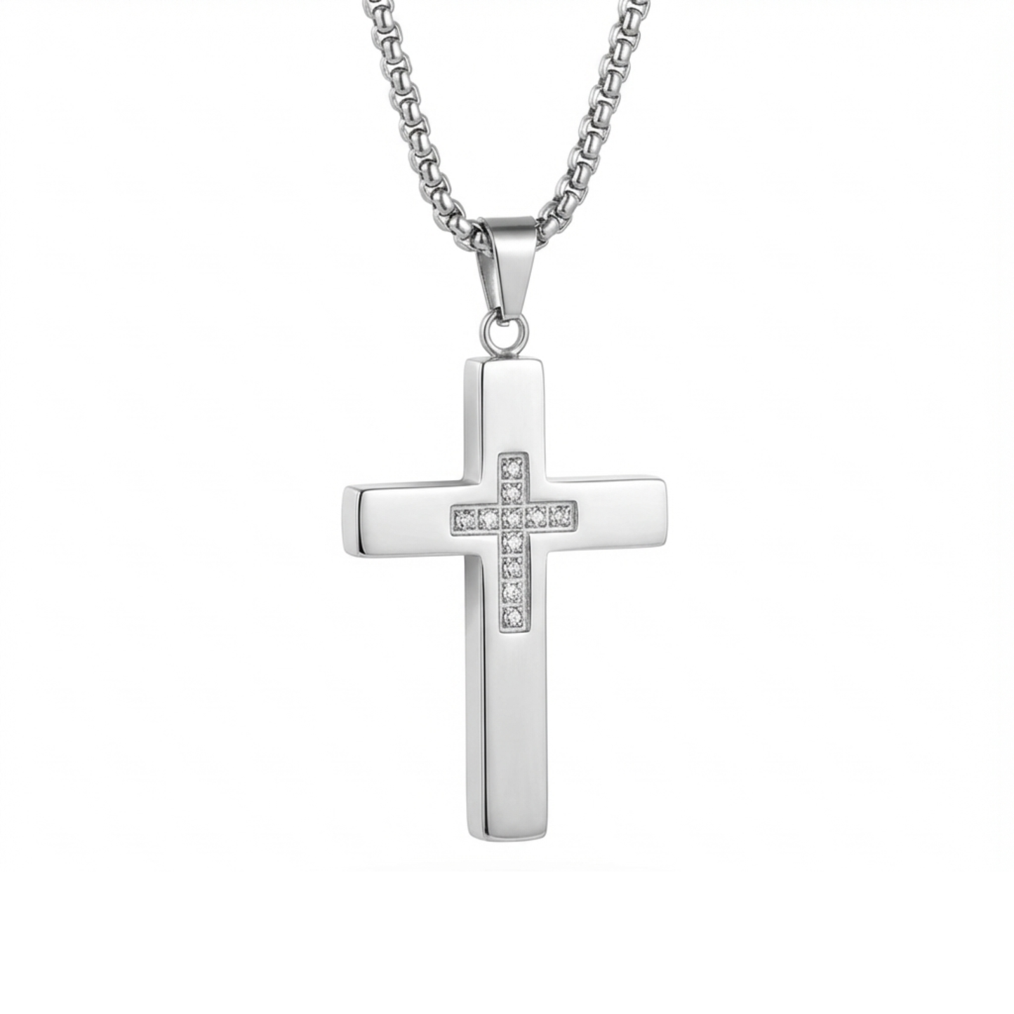 PLNDSKI Cross Necklace v3.0 - Silver