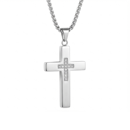 PLNDSKI Cross Necklace v3.0 - Silver