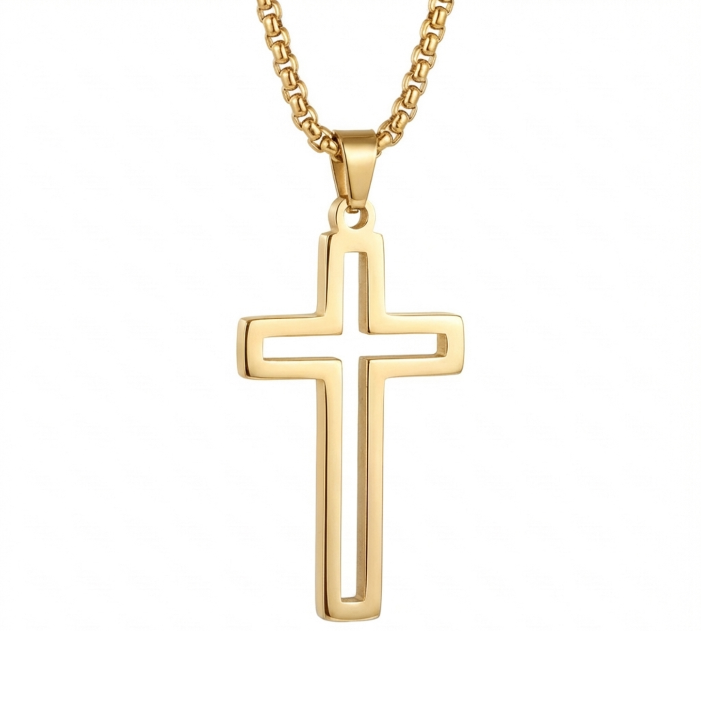 PLNDSKI Cross Necklace v4.0 -Gold