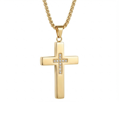 PLNDSKI Cross Necklace v3.0 - Gold
