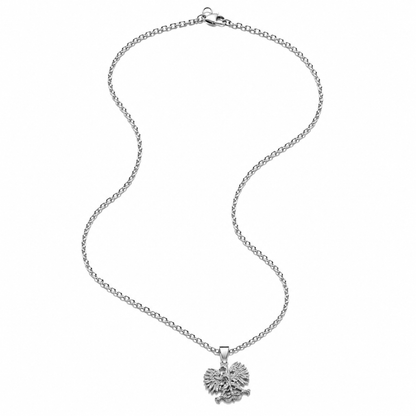 Poland Mini Eagle Pendant Necklace - Silver