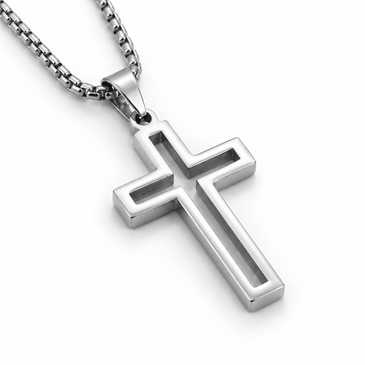 PLNDSKI Cross Necklace v4.0 - Silver