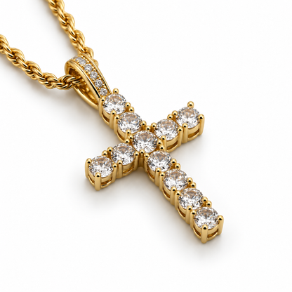 PLNDSKI Cross Gem Necklace V2.0 - Gold