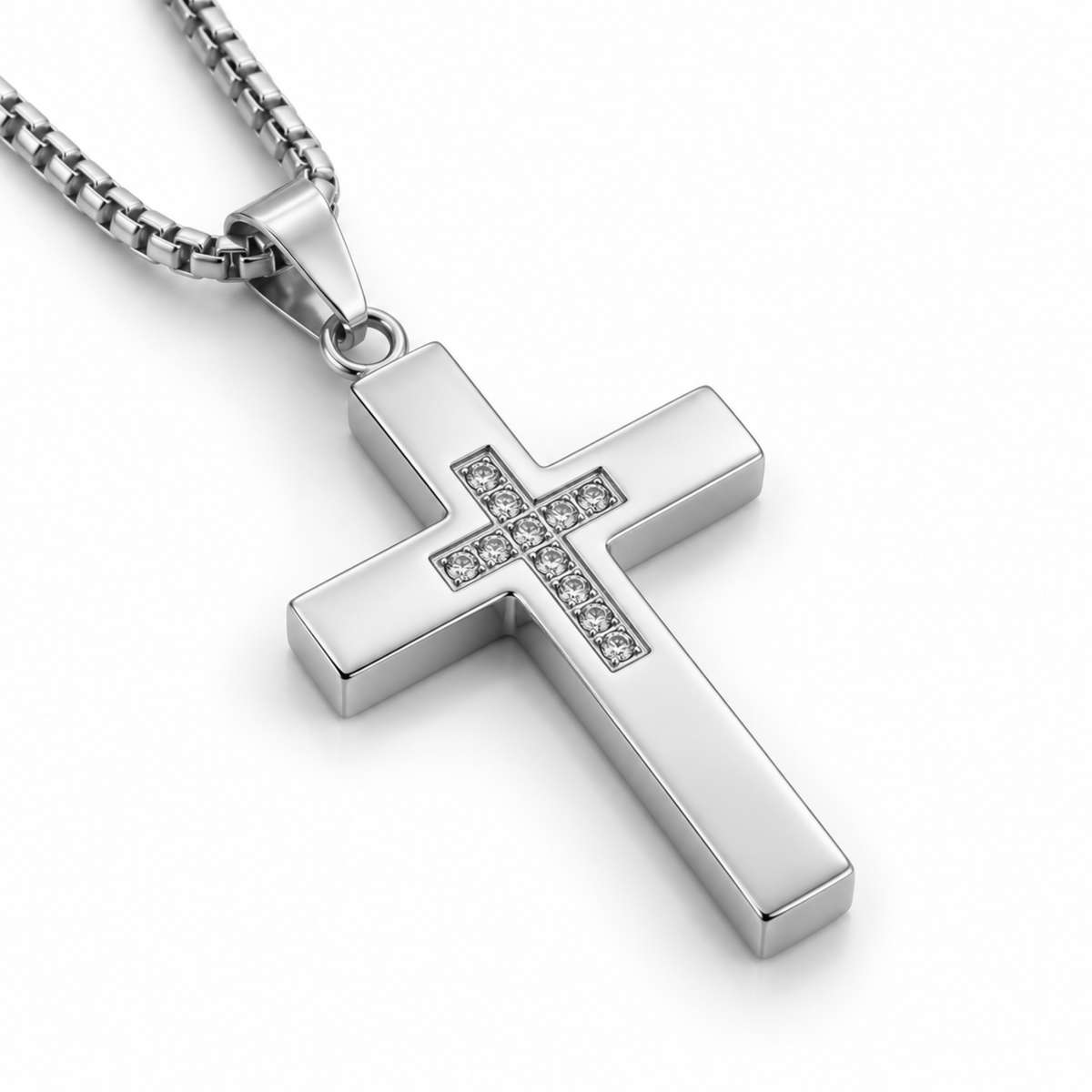 PLNDSKI Cross Necklace v3.0 - Silver