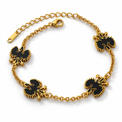 Poland Quartz Bracelet - Gold/Black