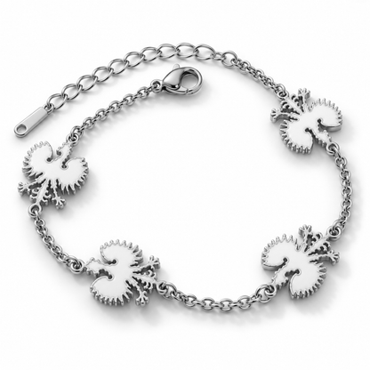 Poland Quartz Bracelet - Silver/White