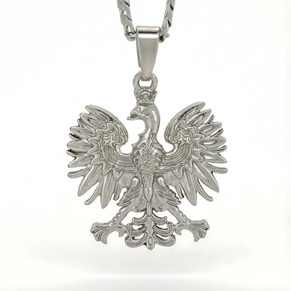 PLNDSKI Eagle Pendant Necklace - Silver