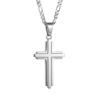 PLNDSKI Cross Necklace v2.0 - Silver